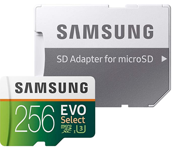 Samsung Electronics EVO Select 256GB microSDXC UHS-I U3 100MB/s Full H...